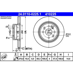 ATE Brzdový kotouč plný Ø270mm 24.0110-0225.1_thumb2