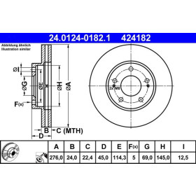 ATE Brzdový kotouč větraný Ø276mm 24.0124-0182.1_thumb2