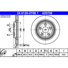 ATE Brzdový kotouč větraný Ø288mm 24.0120-0708.1_thumb2