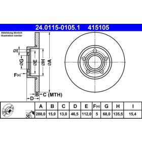 ATE Brzdový kotouč plný Ø288mm 24.0115-0105.1_thumb2