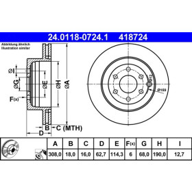 ATE Brzdový kotouč větraný Ø308mm 24.0118-0724.1_thumb2