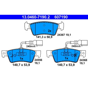 ATE Sada brzdových doštiček 13.0460-7190.2_thumb2