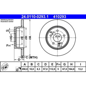 ATE Brzdový kotouč plný Ø290mm 24.0110-0293.1_thumb2