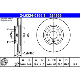 ATE Brzdový kotouč větraný Ø260mm 24.0324-0166.1_thumb2