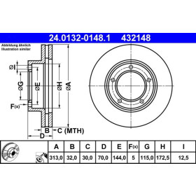 ATE Brzdový kotouč větraný Ø313mm 24.0132-0148.1_thumb2