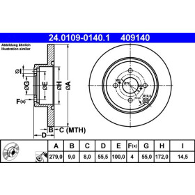 ATE Brzdový kotouč plný Ø279mm 24.0109-0140.1_thumb2