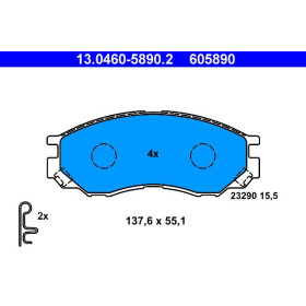 ATE Sada brzdových doštiček 13.0460-5890.2_thumb2