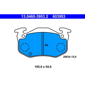 ATE Sada brzdových doštiček 13.0460-3953.2_thumb2