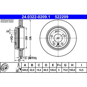 ATE Brzdový kotouč větraný Ø320mm 24.0322-0209.1_thumb2