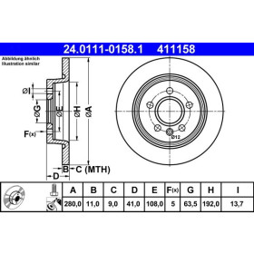 ATE Brzdový kotouč plný Ø280mm 24.0111-0158.1_thumb2