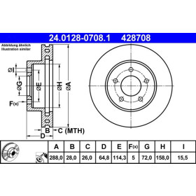 ATE Brzdový kotouč větraný Ø288mm 24.0128-0708.1_thumb2