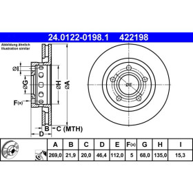 ATE Brzdový kotouč větraný Ø269mm 24.0122-0198.1_thumb2