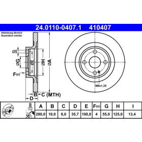 ATE Brzdový kotouč plný Ø280mm 24.0110-0407.1_thumb2