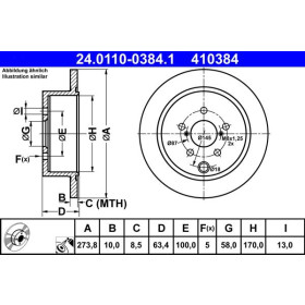 ATE Brzdový kotouč plný Ø274mm 24.0110-0384.1_thumb2