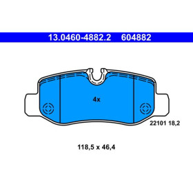 ATE Sada brzdových doštiček 13.0460-4882.2_thumb2