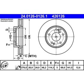 ATE Brzdový kotouč větraný Ø276mm 24.0126-0126.1_thumb2