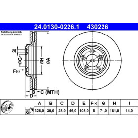 ATE Brzdový kotouč větraný Ø326mm 24.0130-0226.1_thumb2