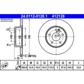 ATE Brzdový kotouč plný Ø284mm 24.0112-0128.1_thumb2