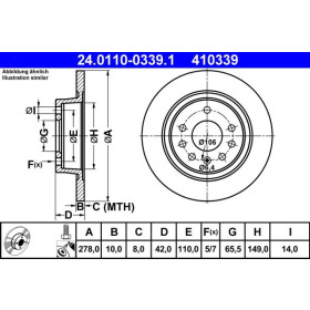 ATE Brzdový kotouč plný Ø278mm 24.0110-0339.1_thumb2