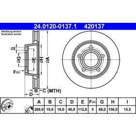 ATE Brzdový kotouč větraný Ø269mm 24.0120-0137.1_thumb2