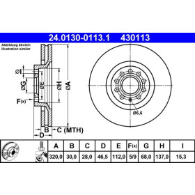 ATE Brzdový kotouč větraný Ø320mm 24.0130-0113.1_thumb2