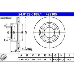 ATE Brzdový kotouč větraný Ø319mm 24.0122-0185.1_thumb2