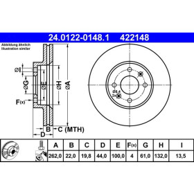 ATE Brzdový kotouč větraný Ø262mm 24.0122-0148.1_thumb2