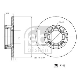 FEBI Brzdový kotouč plný Ø308mm 171451_thumb3