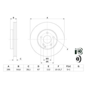 BOSCH Brzdový kotouč větraný Ø295mm 0 986 479 039_thumb5