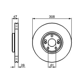 BOSCH Brzdový kotouč větraný Ø308mm 0 986 479 198_thumb5