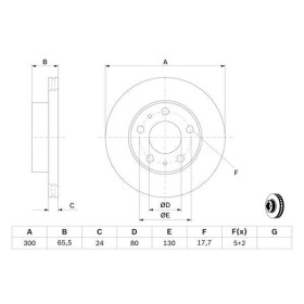 BOSCH Brzdový kotouč větraný Ø300mm 0 986 479 314_thumb5