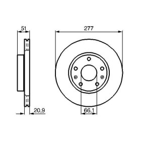 BOSCH Brzdový kotouč větraný Ø277mm 0 986 478 992_thumb5