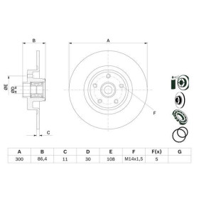 BOSCH Brzdový kotouč plný Ø300mm 0 986 479 276_thumb5