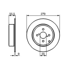 BOSCH Brzdový kotouč plný Ø279mm 0 986 479 149_thumb5