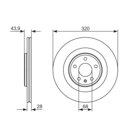 BOSCH Brzdový kotouč větraný Ø320mm 0 986 479 552_thumb5