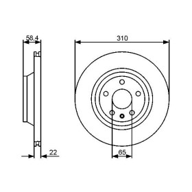 BOSCH Brzdový kotouč větraný Ø310mm 0 986 479 466_thumb5