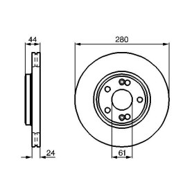 BOSCH Brzdový kotouč větraný Ø280mm 0 986 478 734_thumb5