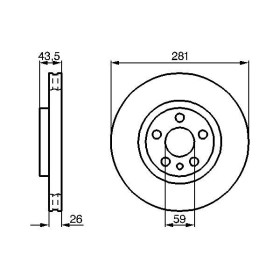 BOSCH Brzdový kotouč větraný Ø281mm 0 986 478 812_thumb5