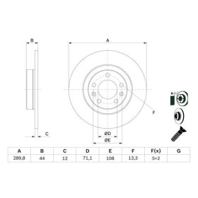 BOSCH Brzdový kotouč plný Ø290mm 0 986 479 130_thumb5