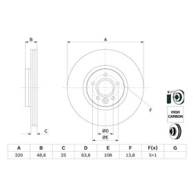 BOSCH Brzdový kotouč větraný Ø320mm 0 986 479 680_thumb5