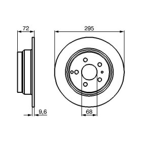 BOSCH Brzdový kotouč plný Ø295.5mm 0 986 478 628_thumb5