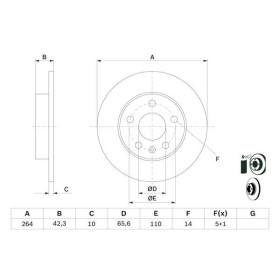 BOSCH Brzdový kotouč plný Ø264mm 0 986 478 884_thumb5