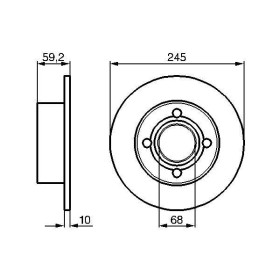 BOSCH Brzdový kotouč plný Ø245mm 0 986 478 019_thumb5