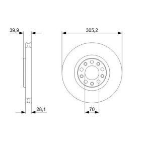 BOSCH Brzdový kotouč větraný Ø305mm 0 986 479 293_thumb5