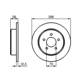 BOSCH Brzdový kotouč plný Ø290mm 0 986 479 102_thumb5