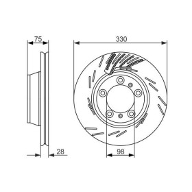 BOSCH Brzdový kotouč drazkovany Ø330mm 0 986 479 733_thumb5