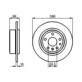 BOSCH Brzdový kotouč plný Ø285,8mm 0 986 478 478_thumb5