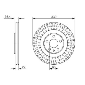 BOSCH Brzdový kotouč větraný Ø330mm 0 986 479 750_thumb5