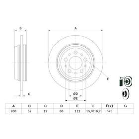 BOSCH Brzdový kotouč plný Ø287.9mm 0 986 479 309_thumb5