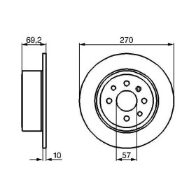 BOSCH Brzdový kotouč plný Ø269,7mm 0 986 478 420_thumb5